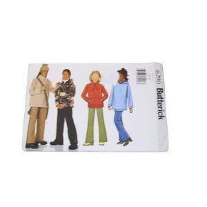 1999 Top Jeans Hoodie Pattern butterick 6290 Size 7 8 10 Girls UNCUT 93509